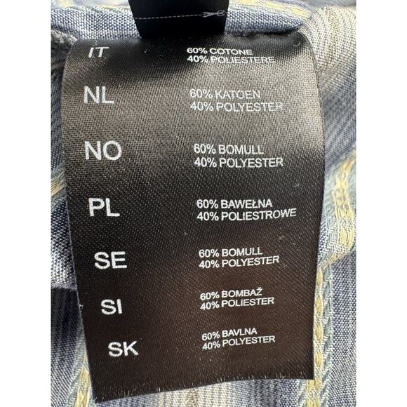 Kuhl Born in the Mountains Men's L Blue Striped Comfort Shirt - Picture 9 of 9